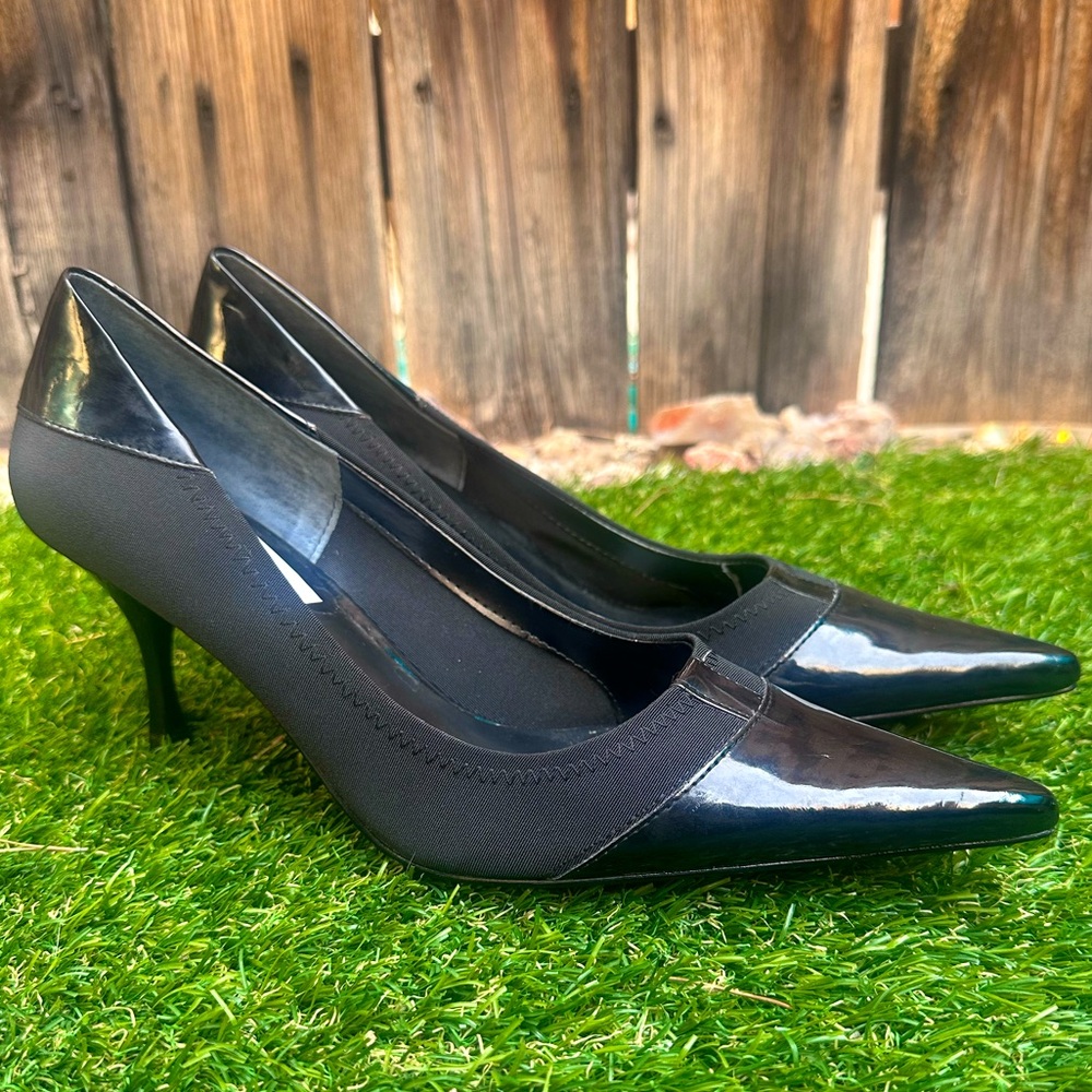 Nine West Black Patent Heels